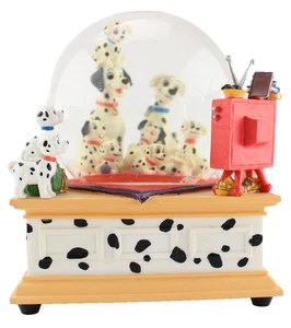 Disney Store 101 Dalmatians Snow Globe Music Box Cruella de Vil Tune w/ Box - Picture 1 of 13