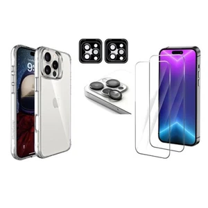 iCoverLover For iPhone 16 Pro Case + 2X Screen + 2X Camera Lens Protectors - Picture 1 of 11