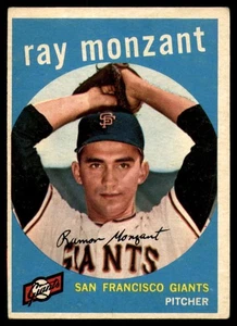 1959 Topps #332 Ray Monzant VG Very Good Giants  - Picture 1 of 2