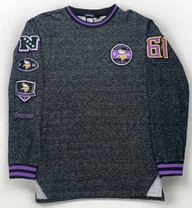 Minnesota Vikings Vintage Sweatshirt Patchwork Embroidered Women’s Medium EUC - Picture 1 of 12