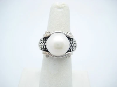 Кольцо Honora из чистого серебра с белым жемчугом 14,7 мм размер 6 - Изображение 1 из 4