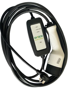 Cable de carga portátil EV tipo 2 cargador abuela 5 metros cable reino unido 3 pines enchufe - Imagen 1 de 3