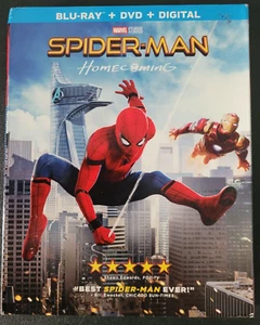 SPIDER-MAN Homecoming Blu-Ray & DVD 2017 2-DISC SET BONUS FAR FROM HOME DVD - Picture 1 of 3