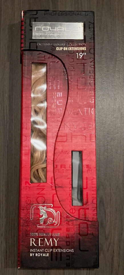 Extensiones de cabello Royale con clip 100 % humano Remy 19" Foto 1 de 4
