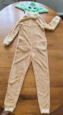 Star Wars GROGU Baby Yoda Pijama Mujer Con Capucha Una Pieza Disfraz Mandaloriano  Foto 1 de 4