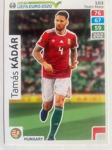 Tamas Kadar #103 Hungry ROAD UEFA EURO 2020 Panini Adrenalyn Trading card