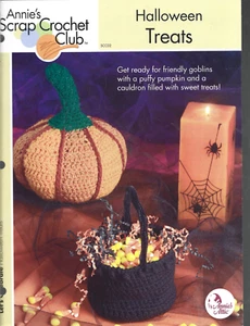 2 Annie's Scrap gehäkelte Club Broschüren - sorgsam Katze Türstopper - Halloween Leckereien - Bild 1 von 2