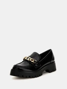 GUESS FLTALMELE14 Almosty College Halbschuh Schuhe Fashion Leder Schwarz - Bild 1 von 3