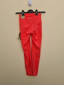 Nike Womens Yoga Pants Tight Fit-hi Rise Pink Size S - Picture 1 of 9