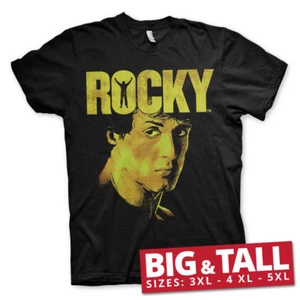 T-shirt uomo Rocky- Sylvester Stallone BIG&TALL 3XL,4XL,5XL con licenza ufficiale - Foto 1 di 1