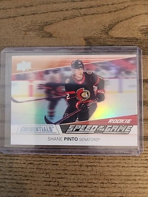 21-22 SHANE PINTO UD Credentials ROOKIE Speed Of The Game SGR19 - Image 1 of 2