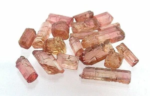 Facetas de piedra preciosa cristal calabaza melocotón dorado 14,60 gramos 19 turmalina áspera EC4 - Imagen 1 de 2