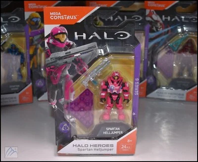 FIGURA HALO HEROES SERIE 6 MEGA BLOKS CONSTRUX UNSC SPARTAN HELLJUMPER FMM73 Foto 1 de 4