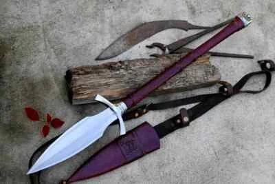 Handmade 10 inches NORSEMAN SPEAR / hand forged spear /Long Blade spear - Image 1 of 4