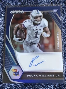 2021 Panini Prizm Draft Picks Blue /149 Pooka Williams Jr Rookie Auto RC - Picture 1 of 3