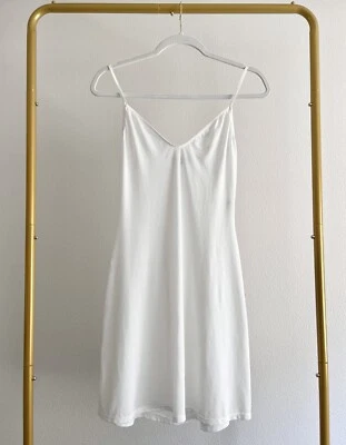 Vestido sin Mangas Claire Pettibone Blanco Elástico Transparente Correas de Espagueti Talla M/L Foto 1 de 4