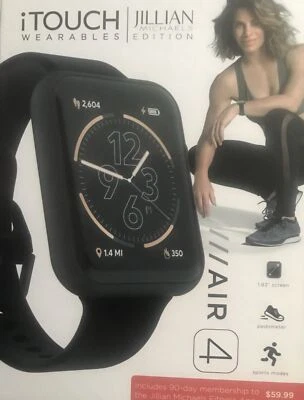 iTouch Air 4 Smartwatch Jillian Michaels - 46mm Black/Black Case (JMTA4L01-G02) - Image 1 of 4