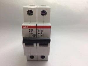 ABB S202-C3 2P 3A 277/480V CIRCUIT BREAKER - Picture 1 of 4