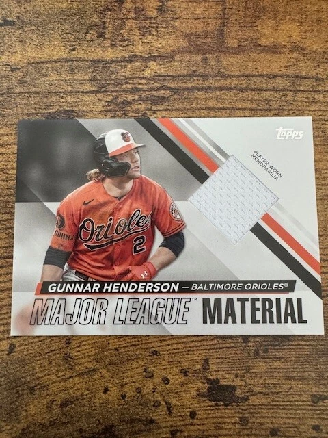 2024 Topps Series 2 - Major League Materials Gunnar Henderson #MLM2-GH (MEM) - Image 1 of 2