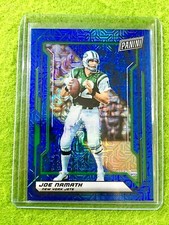 JOE NAMATH PRIZM CARD JERSEY #12 NY JETS 2019 National VIP BLUE MOJO SP #/15 SSP