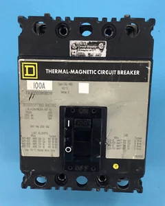 Square D FAL22100WB8041 Thermal-Magnet Circuit Breaker 100A - Picture 1 of 4