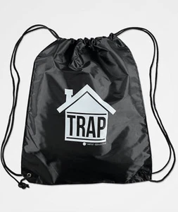 MENS GUYS GALS Artist Collective Trap House Black Cinch Bag  NEW $25 - Picture 1 of 2