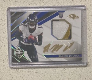 2021 Panini Limited Rashod Bateman RC Patch Auto /49 GOLD Signature Ravens - Picture 1 of 2