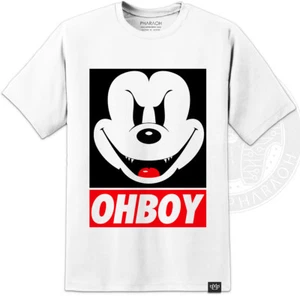 Mickey Mouse OHBOY Style T Shirt Evil Minnie They Live S-3XL Wylie - Picture 1 of 4