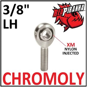 LH 3/8-24 BORE 3/8 CHROMOLY MALE HEIM JOINT LINKAGE ROD END BALL STEERING DRAG - Picture 1 of 1