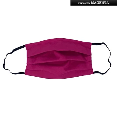 Mascarilla facial hecha a mano 3 piezas con alambre nasal y bolsillo de filtro / algodón / Hecha en EE. UU. Foto 1 de 4