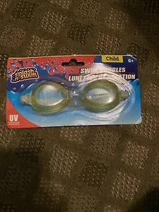 Gafas de natación Splash N para niños edades 6+ color amarillo nuevas selladas para niños - Imagen 1 de 9