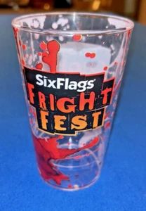 Six Flags Fright Fest Halloween Horror Plastic Cup Souvenir Whirley Drink Works - Picture 1 of 10