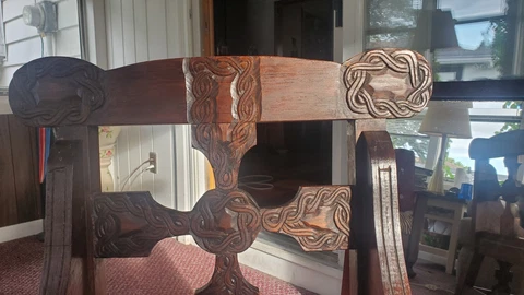 Rare Spanish Revival Hand-Carved Artes De Mexico Internacionales Chairs MCM Cover