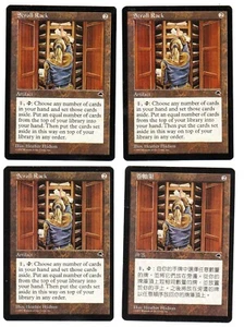 MTG 4x Scroll Rack English Chinese TE EX/Good - Picture 1 of 5
