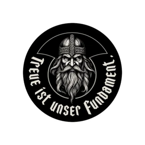 Treue ist unser Fundament Wikinger Aufkleber Sticker Auto Magnet Vinyl wetterf - Foto 1 di 1