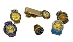 Lote De Colección NRA 6 Alfileres de Solapa Tack Tie Clip Miembro de la Asociación Nacional del Rifle - Imagen 1 de 8