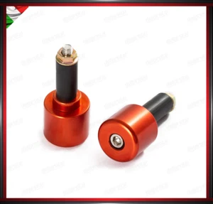 COPPIA CONTRAPPESI MANUBRIO 13 MM ROSSO MOTO SCOOTER STABILIZZATORI UNIVERSALI - Picture 1 of 1