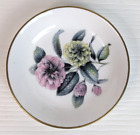 Vintage Royal Worcester Floral Dahlia  Trinket Dish 4” Fine Bone China England