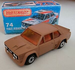 Matchbox Superfast 74 Fiat Abarth 1982 Custom/Crafted box 
