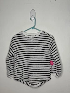 Children’s Place Snuggly Sherpa Sweeter Girls Size Medium 7-8 White Long Sleeve - Picture 1 of 4