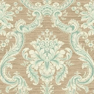 Tapestry Damask Fabric Villa Toscana by Wallquest LB40004F Upholstery per Yard - Image 1 of 2