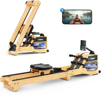 Máquinas de remo plegables al agua MERACH R23 para gimnasio en casa con aplicación de peso de 400 libras Foto 1 de 4