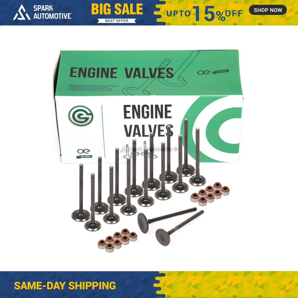 Sellos de válvulas de escape de admisión para Toyota Matrix Corolla Pontiac Vibe 00-08 1ZZFE Foto 1 de 4