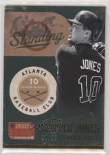 2013 Panini America's Pastime Standing O Gold /25 Chipper Jones #SO19 HOF