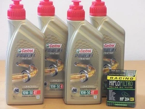 Castrol Power 1 Racing 10W-50 / Racing-Ölfilter Kawasaki ZX-10RR Ninja ab Bj 17 - Picture 1 of 1