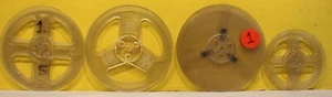 Mixed Lot 4 Empty Plastic Reels 7" X3 5" X1 Scotch - Picture 1 of 12