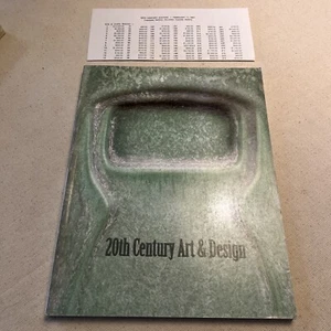 20th Century Art & Design Catalog Feb. 11, 2001 GRUEBY/ Mission Oak/Eames/Evans - Foto 1 di 5
