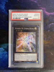 PSA 10 Number 39: Utopia Rising Collector's Rare MAZE-EN021 YUGIOH - Picture 1 of 2