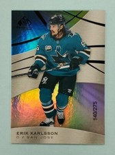 2019/20 Upper Deck SP Game Used Erik Karlsson Rainbow #49 Card /275