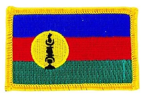 Embroidered Patch Flag NEW CALEDONIA KANAK Iron-On - Picture 1 of 1